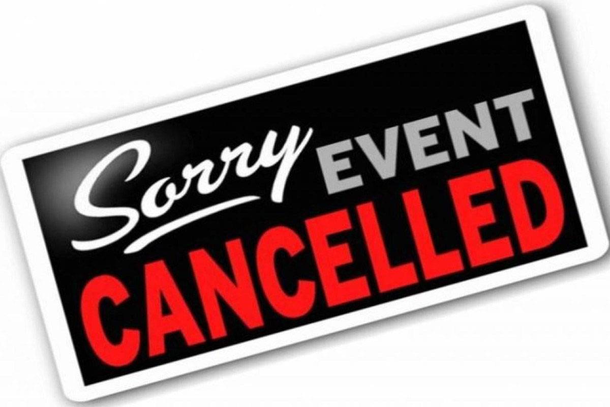 Event Cancelled