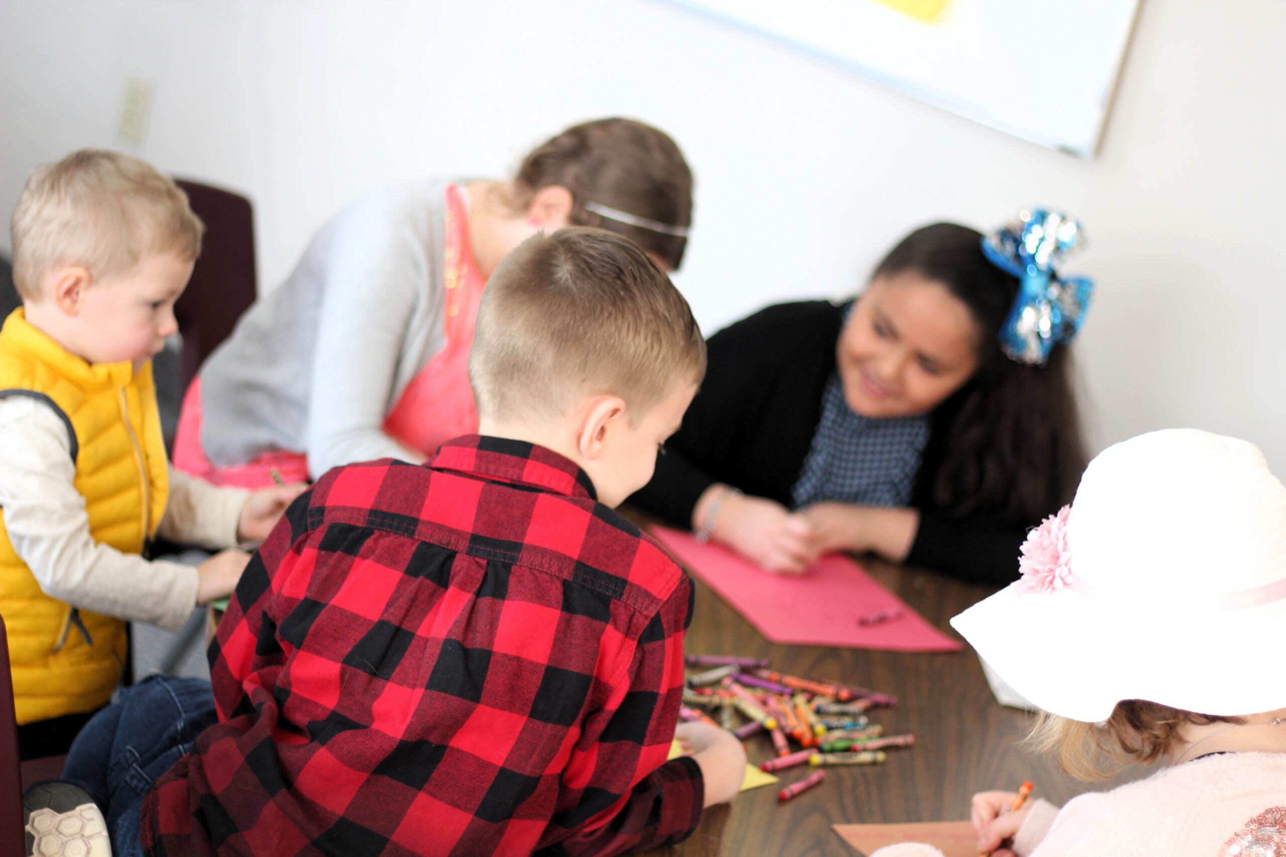 Kids playing together at Sunday School