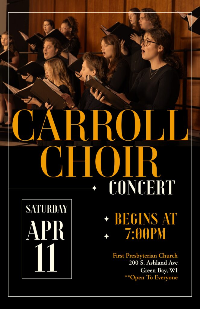 Carroll Choir Concert Poster